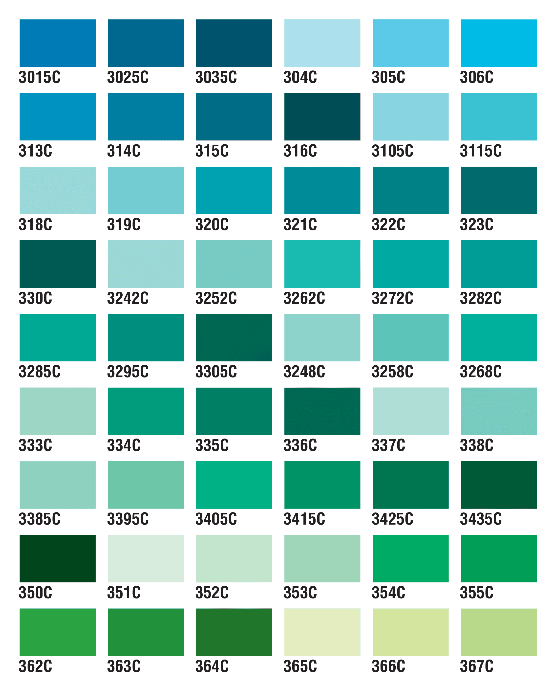 Pantone® Matching System Color Chart at A.G.E. Graphics